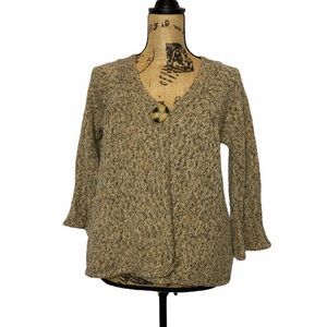 So Wool Blend Button Retro Knit Cardigan M